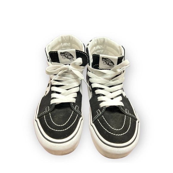 * Vans Women's Sk8-high Tapered Stackform Black/White Suede Sneakers - Picture 1 of 5